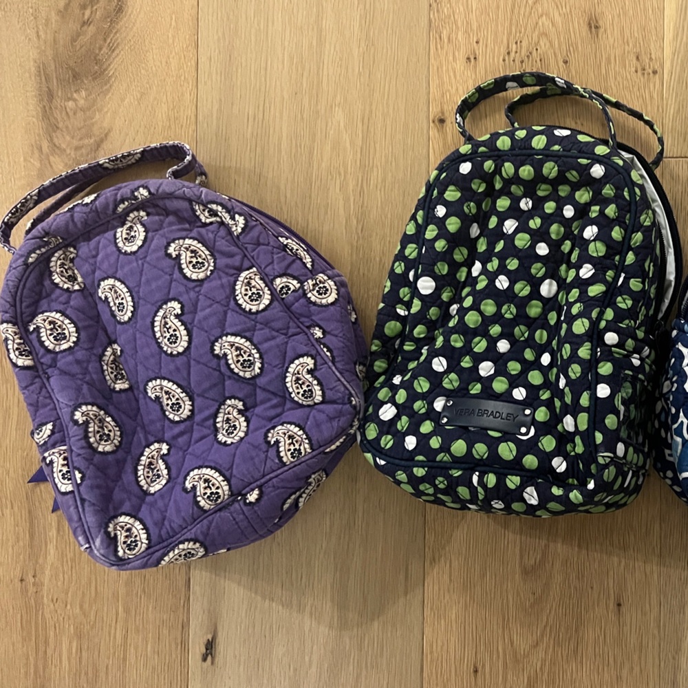 VERA BRADLEY Set of 2 Lunch Boxes